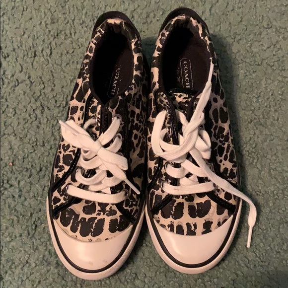 Coach Shoes - Coach Animal Print Sneakers